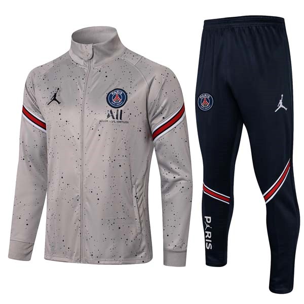 Trainingsanzüge Paris Saint Germain 2021-2022 Grau Günstige Fußballtrikots